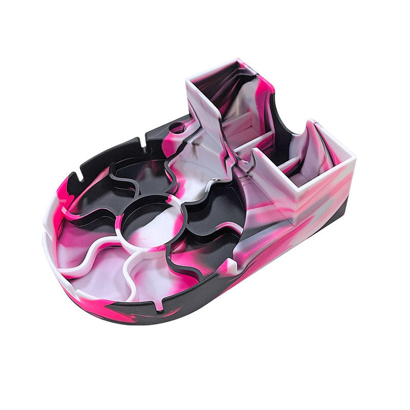 Marbled Black and Pink Silicone Drying Tray