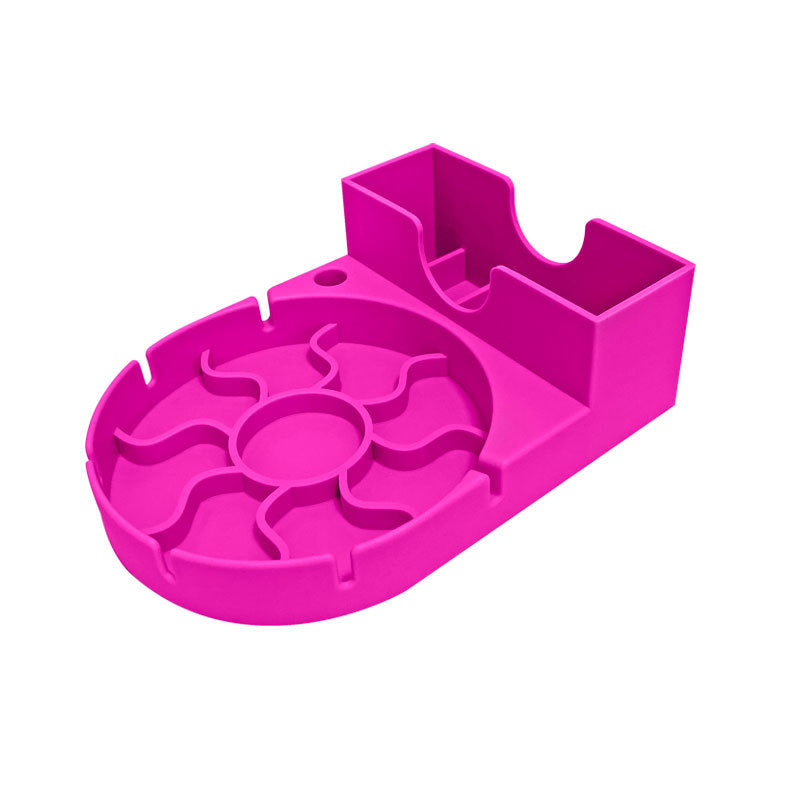 Magenta Silicone Countertop Cup Drainer